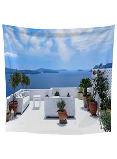 اشتري Santorini Landscape Wall Hanging Tapestry متعدد الألوان في الامارات