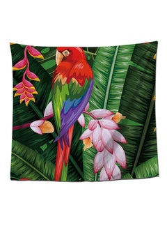 Buy Tropical Flowers Birds Hanging Wall Tapestry Multicolour 1500x2000mm in UAE