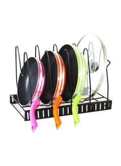 Buy 5-Layer Pan And Pot Lid Rack Organizer Black 38.5 x 4.3 x 21centimeter in UAE