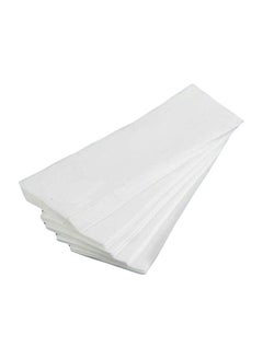 Buy 100-Piece Sheet Disposable Wax Strip White in UAE