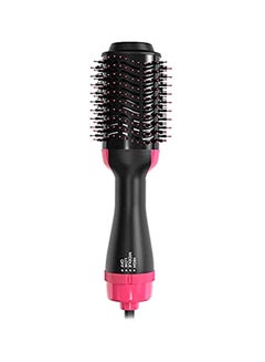 Buy One Step 2-In-1 Hair Dryer And Styling Brush Black/Pink 18inch in Saudi Arabia