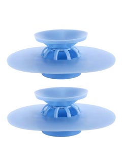 Buy 2-Piece Shower Drain Stopper Blue in Egypt