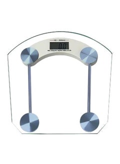 Buy Digital LCD Weighing Scale Machine Clear/White/Silver in Saudi Arabia