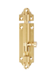 Buy Fancy Aluminum Tower Bolt Gold 10x3x2centimeter in Saudi Arabia