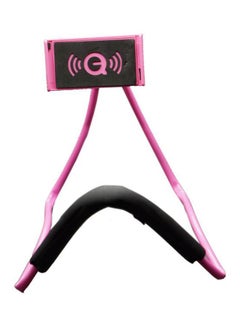 Buy 360-Degree Lazy Neck Mobile Phone Holder Pink/Black in UAE