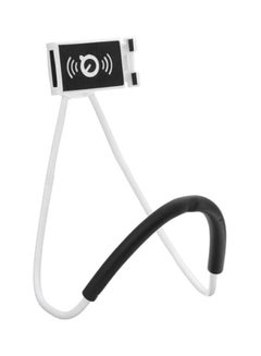 Buy 360-Degree Lazy Neck Mobile Phone Holder White/Black in UAE