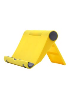 Buy Universal Mobile Phone Stand Yellow/Grey in UAE