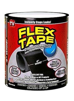 Buy Strong Rubberized Waterproof Seal Tape Black 4x5inch in Saudi Arabia