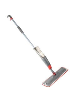 Buy Floor Spray Mop With Bucket Grey/Silver/Red in Saudi Arabia