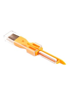 Buy Potato Peeler With 6-Piece Knife Orange/Silver in Saudi Arabia