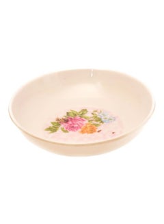 اشتري Melamine Plate Beige/Green/Orange 11 centimeter في السعودية