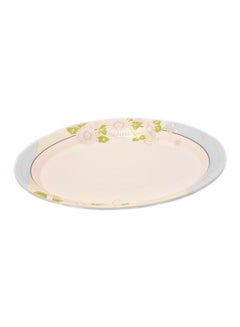 اشتري Round Shaped Melamine Plate أبيض/ رمادي/ أخضر 36 سنتيمتر في السعودية