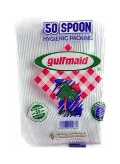 Buy 50-Piece Big Spoon Gulfmaid White in Saudi Arabia