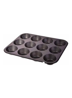 اشتري Aluminum Cupcake Mould أسود 34x26 سنتيمتر في السعودية