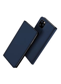 Buy Protective Flip Case Cover With Card Slot For Apple iPhone 11 Pro Blue in Saudi Arabia