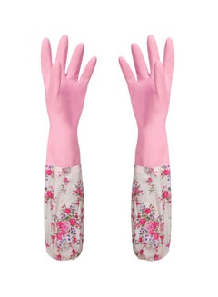 Buy Thickened Dishwashing Gloves Multicolour 52centimeter in UAE