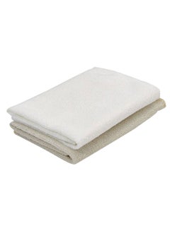 Buy 2-Piece Lock And Lock Dish Drying Cloth Set White/Grey 32 x 32cm in Saudi Arabia