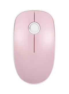 Buy 2.4G Wireless Mute Mouse Optical Tracking Power Saving Smooth Scroll Wheel Pink in UAE