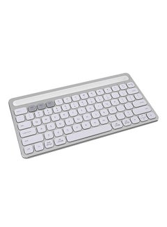 اشتري لوحة مفاتيح لاسلكية رفيعة للغاية ببطارية مدمجة، طراز iK8500 285 x 149 x 18ملليمتر فضي في السعودية