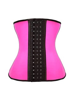 Buy Latex Slimming Corset Pink/Black in UAE