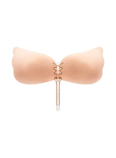 Buy Adhesive Push-Up Bra Beige in Saudi Arabia