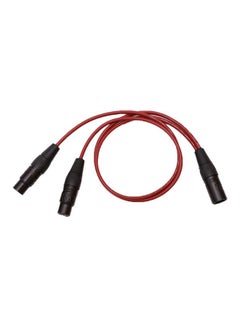 Buy 5-Pin XLR To 3-Pin XLR Audio Cable Red/Black in UAE