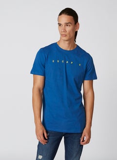 Buy Escape Crew Neck T-Shirt Blue in UAE