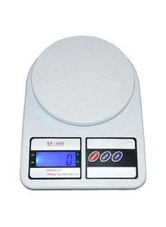 Buy Digital Kitchen Scale White/Blue in Egypt