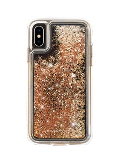 Buy Protective Case Cover For Apple iPhone XS / X Gold in UAE