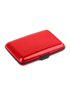 Buy 6 Slot Aluminium Card Holder Red in UAE