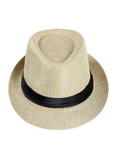 اشتري قبعة سادة مناسبة للأماكن الخارجية للوقاية من الشمس بيج/ أسود في الامارات
