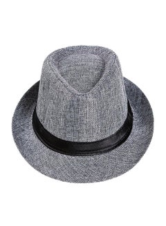 Buy Solid Patterned Outdoor Sun Protection Hat Grey/Black in UAE