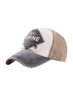 Buy Adjustable Summer Fishing Cap Grey/Brown in Saudi Arabia