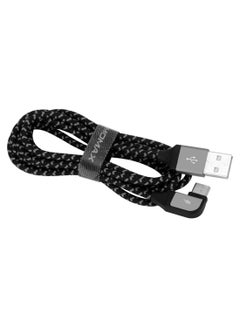 Buy Go Link L-Shape Type-C Data Sync And Charging Cable Grey/Black in UAE