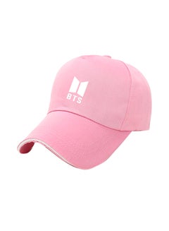 Buy BTS Sign Pattern Cap Pink in Saudi Arabia