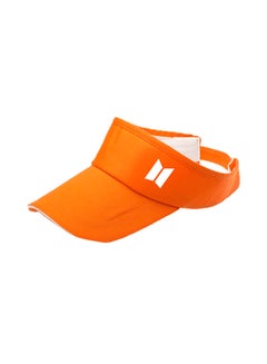 Buy Folding Sunscreen Sun-Shade Cap Orange in Saudi Arabia