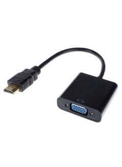 Buy Female HDMI To VGA Cable Adapter Black in Saudi Arabia