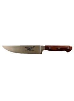 Buy Meat Knife Brown/Silver 9inch in UAE