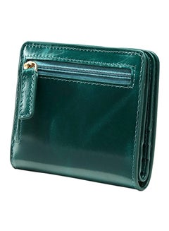 Buy Bifold Leather Pocket Wallet Green in UAE