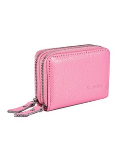 Buy RFID Leather Wallet Pink in Saudi Arabia