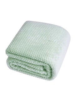 Buy Modern Brief Style Soft Blanket cotton Green 150x200cm in Saudi Arabia