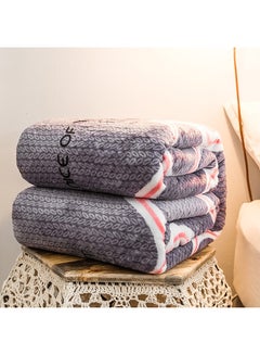 اشتري Soft Striped Pattern Bed Blanket Cotton Multicolour 150x200centimeter في الامارات