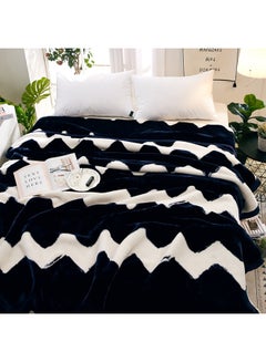 Buy Double Layer Ultra Soft Blanket cotton White 200x230cm in UAE