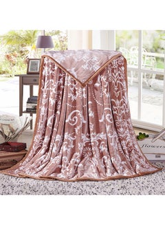 Buy Skin-Friendly Print Soft Blanket polyester Multicolour 150x200cm in UAE