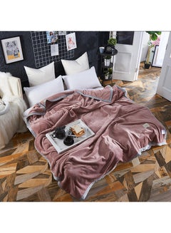 Buy Friday Love Soft Blanket Polyester Brown 200x230cm in UAE