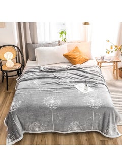 Buy Casual Home Practical Comfort Thicken Blanket cotton Grey 150x200cm in Saudi Arabia