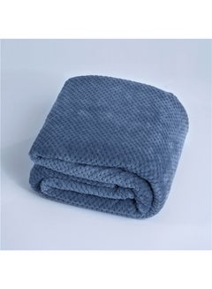 Buy Thin Soft Sleeping Blanket cotton Blue 150x200cm in UAE