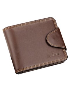 Buy Bifold Multi-Layer Solid Pattern Wallet Brown in Saudi Arabia