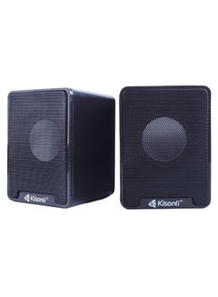 Buy 2-Piece Mini Digital Speaker Set K100 Black in Saudi Arabia