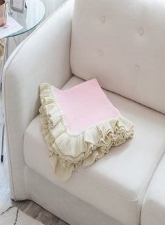 اشتري بطانية سرير مرنة بتصميم منقوش قطن وردي 130x160سنتيمتر في الامارات